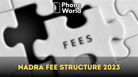 fee structure NADRA